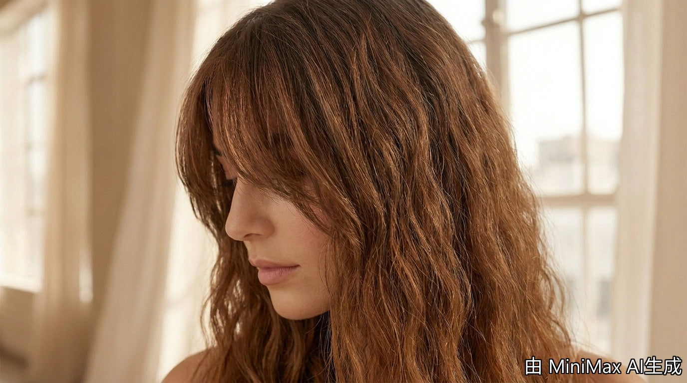 Hair Crimper Curtain Bangs Cover