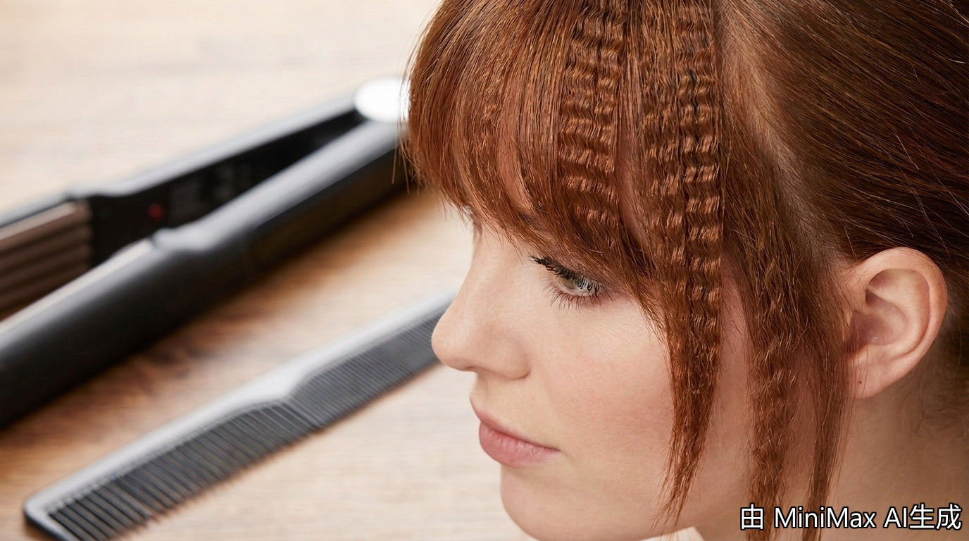 Hair crimper for glueless wigs 2026 texture on synthetic hair