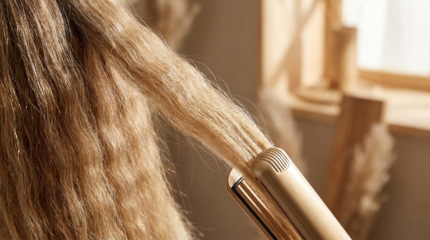 Hair crimper for gray silver hair