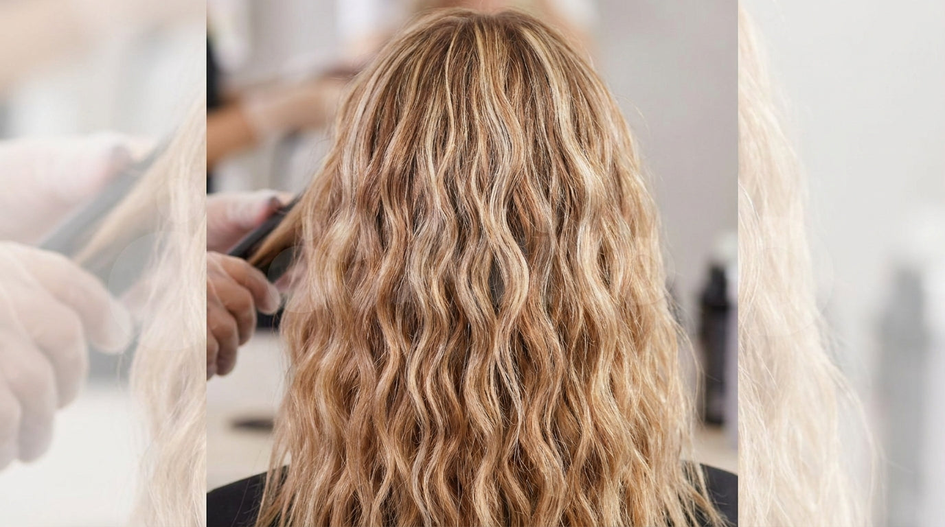 Hair crimper for highlighted hair