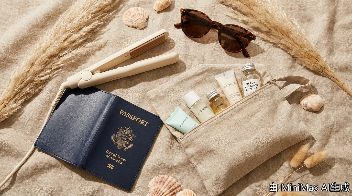 Hair crimper day-to-night vacation capsule
