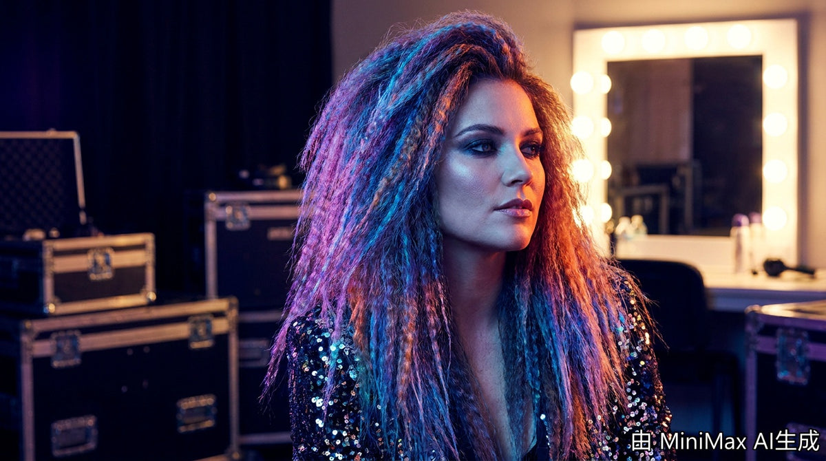 Crimped Hair for Concert Cover