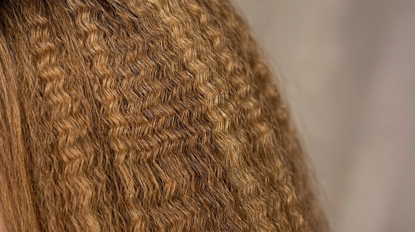 Hair crimper 50th birthday milestone glam crimped hair texture