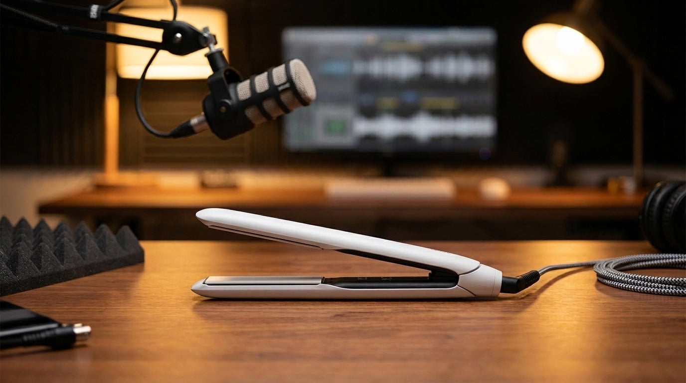 Z7 wireless straightener for podcast studio setup