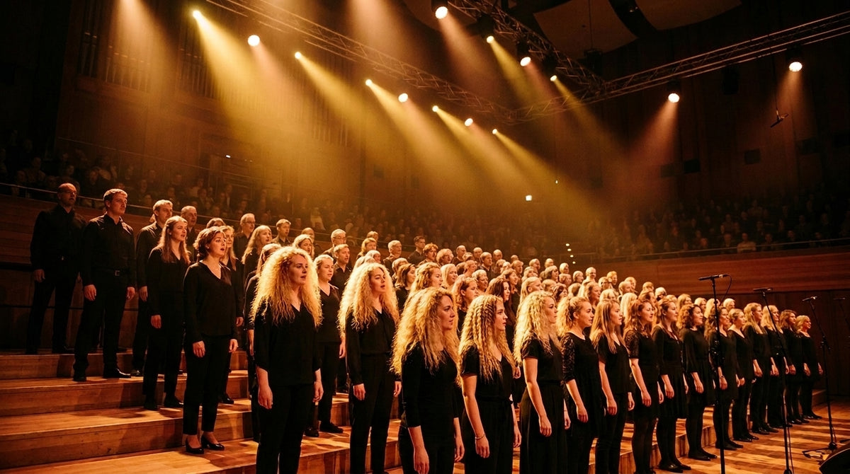 Hair crimper for choir performance with stage lights
