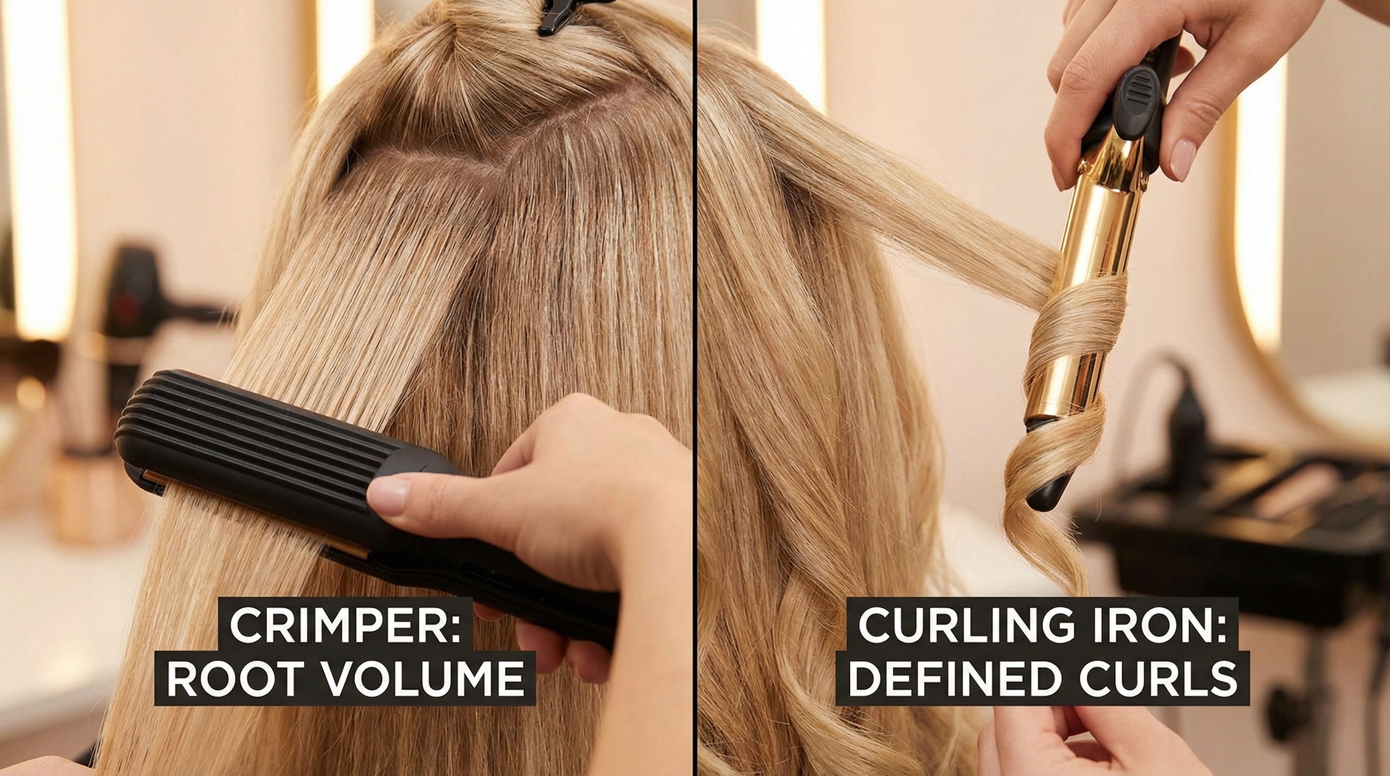 Hair Crimper vs Curling Iron: Which Adds More Volume?