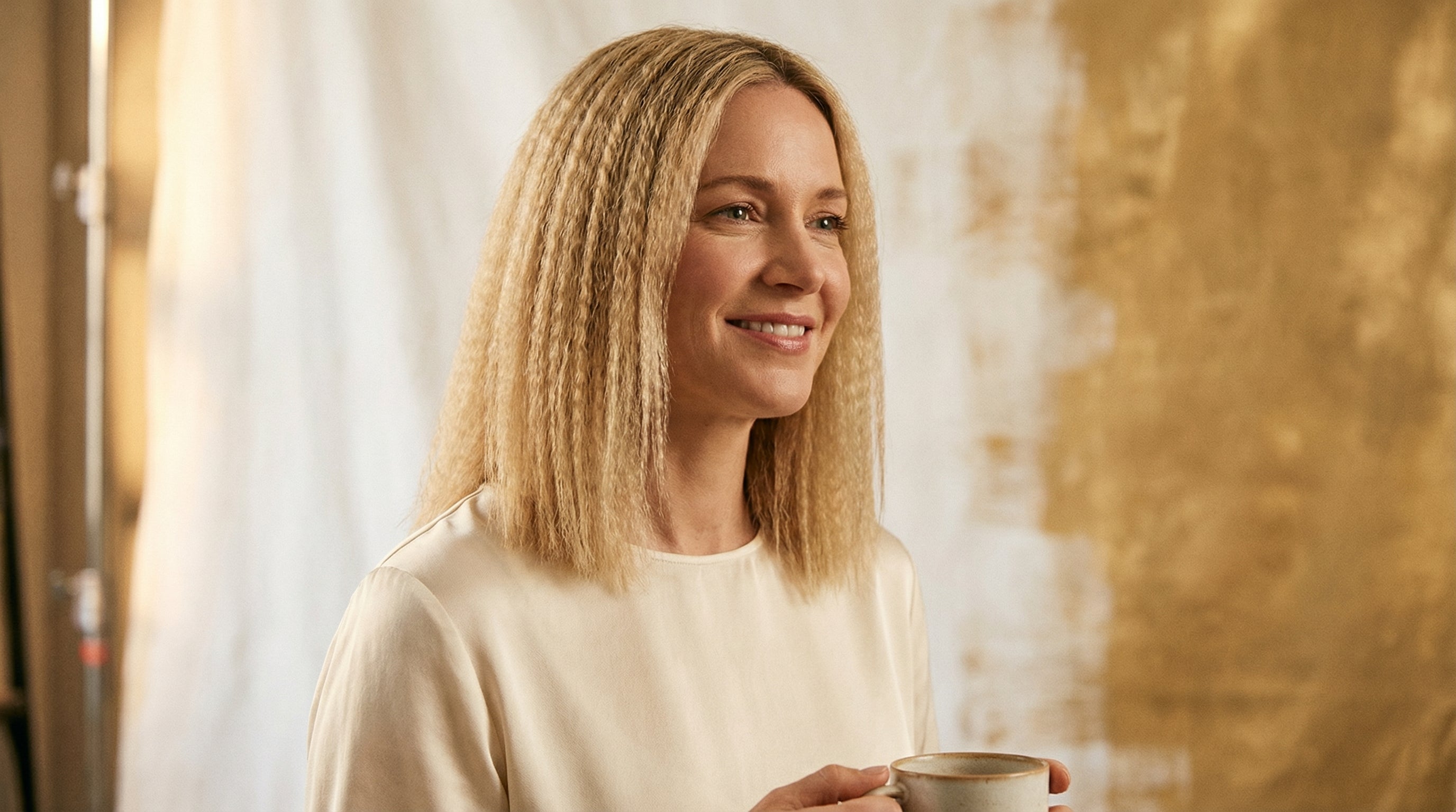 modern crimped hair styling tutorial