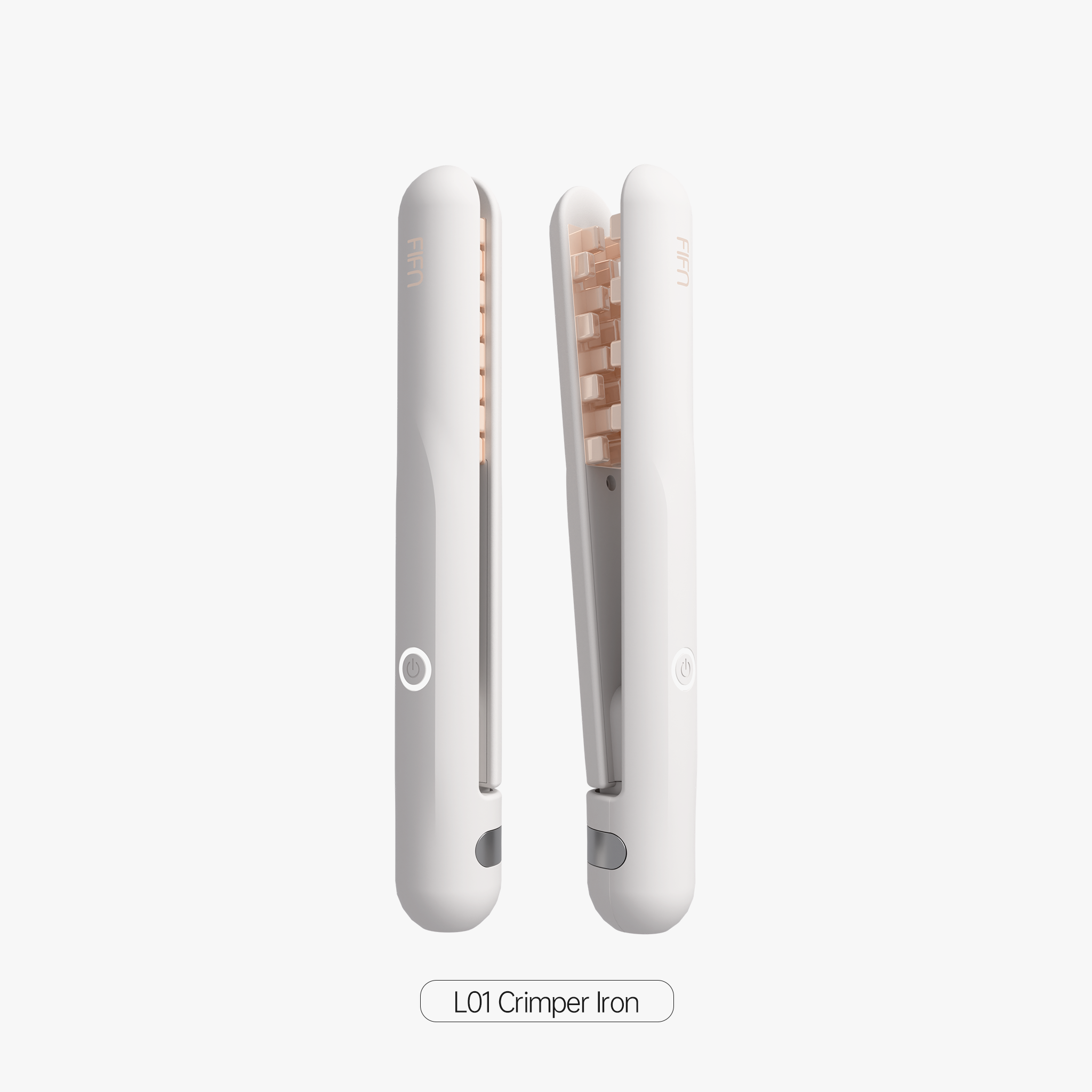 FIFN L01 Hair Crimper for man woman,Professional Ceramic Volumizing Hair Iron for Fine & Thin Hair, Anti-Scald Root Lifter for Instant Fluffy Texture & Long-Lasting Volume, Adjustable Temp