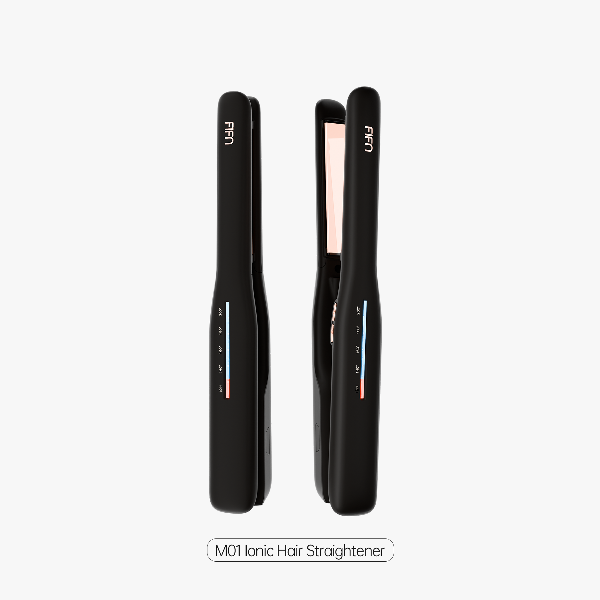 FIFN M01 Hair Straightener Curler for Men and Women, Ionic Hair Straightener for Short Hair